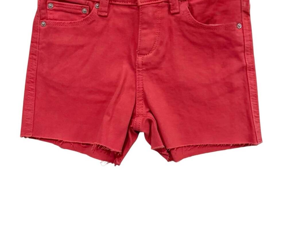 NEW DL1961 - WOMEN'S kids lucy denim cut off shorts in raspberry